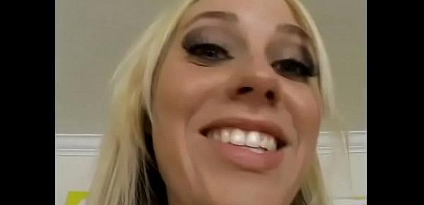 Sexy blond in pink bikini Hayley Jayde sucks cock gets cunt fucked then creamed from POV
